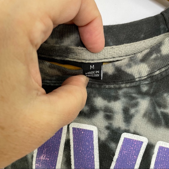 Official AALIYAH Vintage Marbled Tie Dye Sweatshirt - Sz Medium (M) - Picture 8 of 13